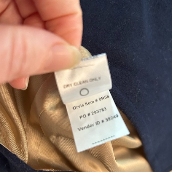 Orvis Waistcoat Mens Navy Blue Moleskin Cotton Utility Country Shooting - Picture 6 of 8